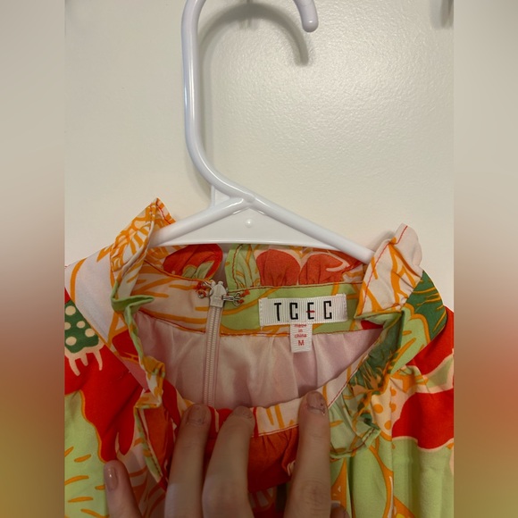 Like New TCEC Floral High-Neck Dress - Picture 3 of 9